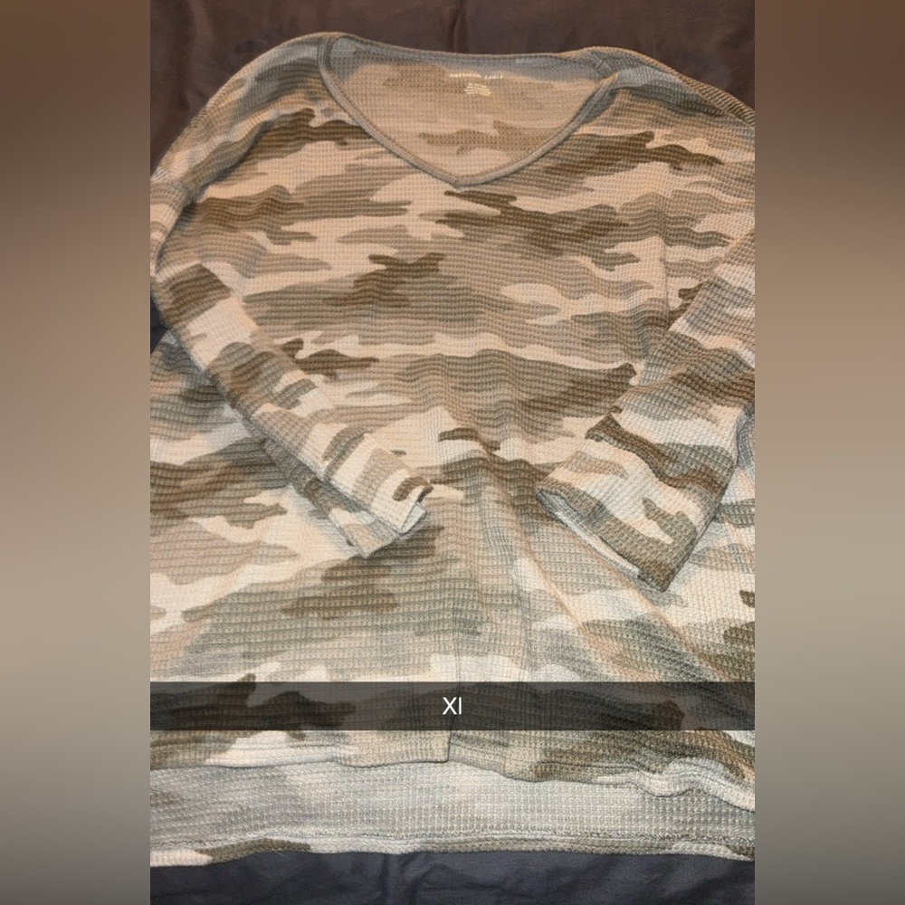 Camouflage V-Neck Sweater